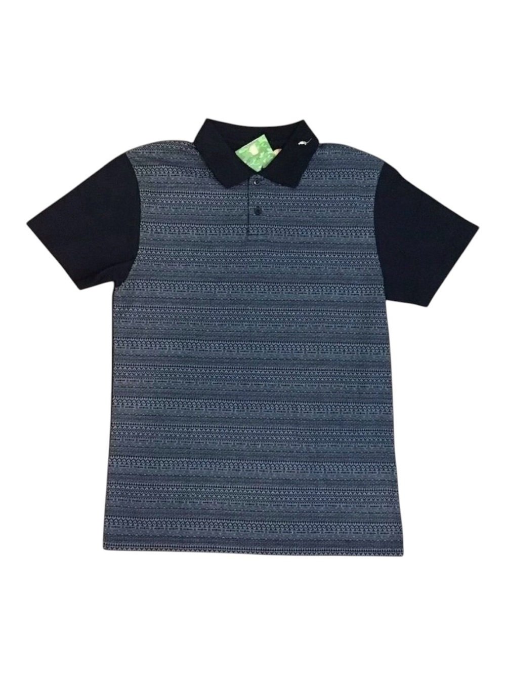 NewBENCH men shirt polo vintage style slim fit short sleeve color block med/lar
